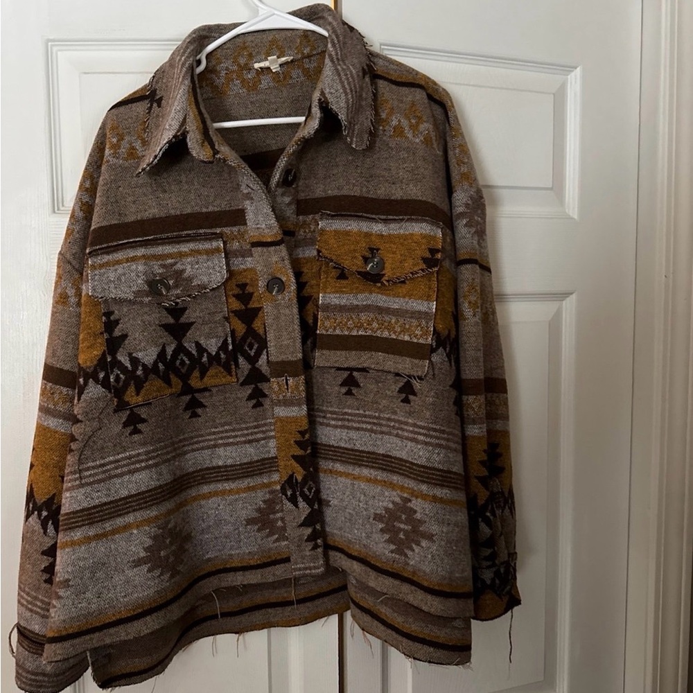 LA MIEL Earthy Patterned Knit